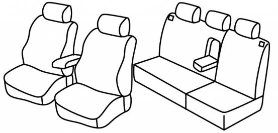 presvlake za sjedala odgovaraju za Škoda Octavia 1, 2004>2008 - Elegance, Ambiente - 5 vrata
