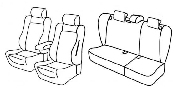 seat covers compatible for Škoda Octavia 2, 2004>2013 - Hachback/ Wagon - 5 door