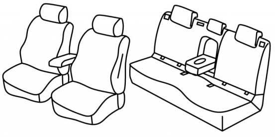 seat covers compatible for Škoda Octavia 3, 2013>2015 - Elegance - 5 door