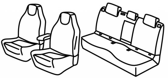 seat covers compatible for Škoda Octavia 3, 2013>2017 - RS - 5 door