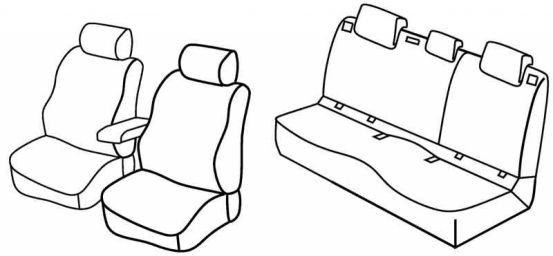 seat covers compatible for Škoda Octavia 3, 2013> - Ambition - 5 door