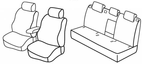 seat covers compatible for Škoda Rapid, 2013> - 5 door