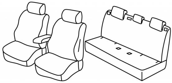 presvlake za sjedala odgovaraju za Škoda Rapid, 2013> - 5 vrata