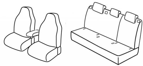 seat covers compatible for Škoda Rapid, 2013> - Ambition plus -