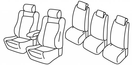 seat covers compatible for Škoda Roomster, 2007>2015 - Sport - 5 door