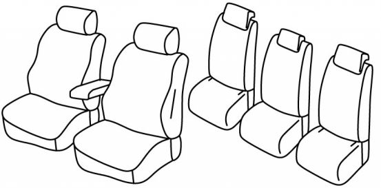 presvlake za sjedala odgovaraju za Škoda Roomster, 2007>2015 - Style&Scout - 5 vrata