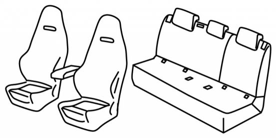 seat covers compatible for Škoda Scala / Kamiq, 2019> - 5 door