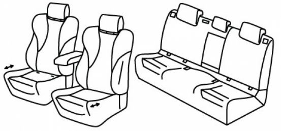 seat covers compatible for Škoda Superb 4, 2023> - DSG - 5 door