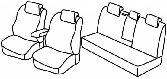 presvlake za sjedala odgovaraju za SsangYong Actyon, 2006> 2018