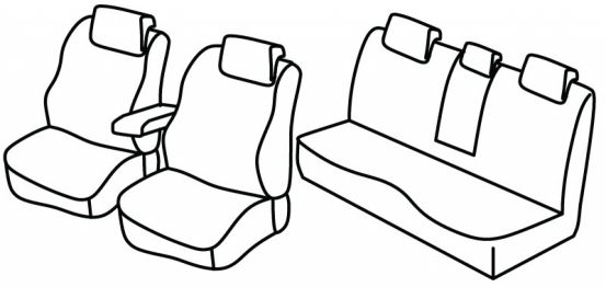 presvlake za sjedala odgovaraju za SsangYong Actyon, 2006> 2018