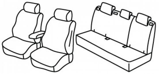 presvlake za sjedala odgovaraju za SsangYong Tivoli, 2023> - 5 vrata