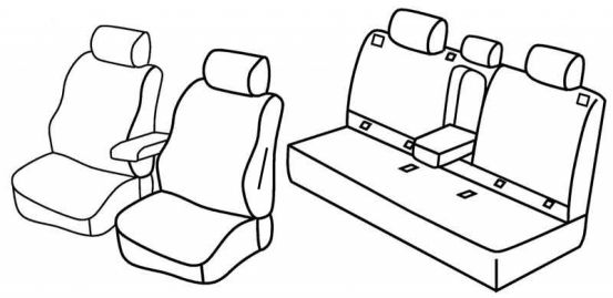 presvlake za sjedala odgovaraju za Subaru Forester, 2008>2013 - 5 vrata