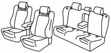 presvlake za sjedala za Subaru Legacy, 2003>2009 - 5 vrata