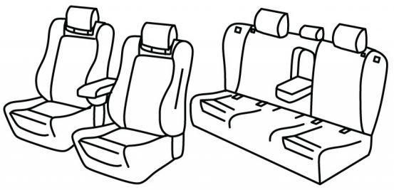 presvlake za sjedala odgovaraju za Subaru Legacy, 2003>2009 - 5 vrata