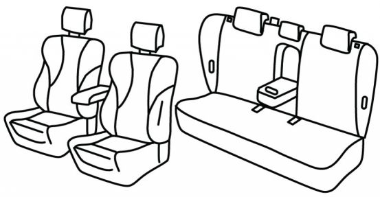 seat covers compatible for Subaru Outback, 2019> - Electric - 5 door