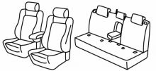 presvlake za sjedala za Subaru XV, 2017> - 5 vrata