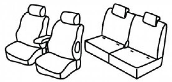 presvlake za sjedala odgovaraju za Suzuki Grand Vitara, 2008>2015 - facelift 2008 - 3 vrata