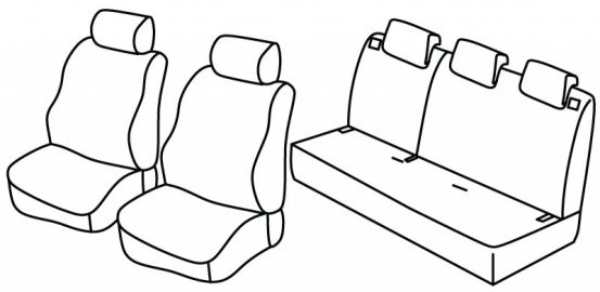 presvlake za sjedala odgovaraju za Suzuki Ignis, 2003>2008