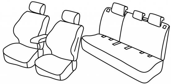 seat covers compatible for Suzuki Ignis, 2016> - 5 vrata