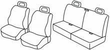 seat covers for Suzuki Jimny, 1998>2005 - 3 door