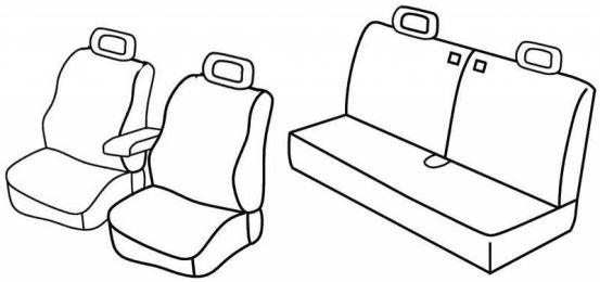 seat covers compatible for Suzuki Jimny, 1998>2005 - 3 door