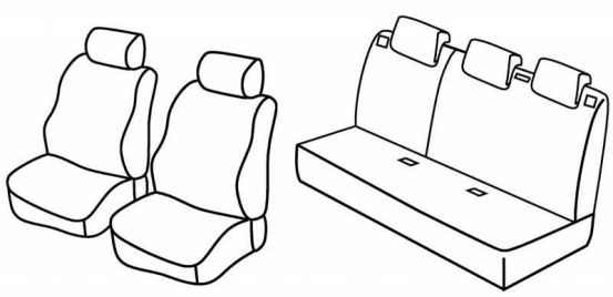 seat covers compatible for Suzuki Swift, 2005>2010 - 3 door/4 door/5 door