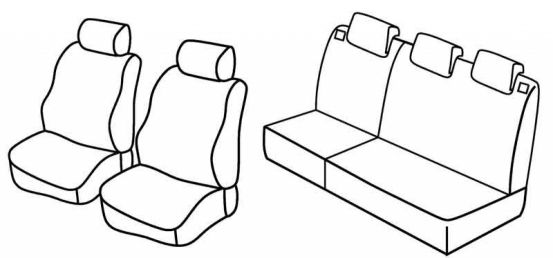 seat covers compatible for Suzuki Swift, 2005>2010 - 3 door