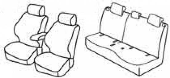 seat covers compatible for Suzuki SX4, 2013>2021, 2021> - S-Cross - 5 door