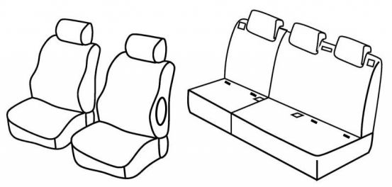 seat covers compatible for Suzuki SX4, 2006>2013