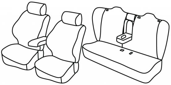 presvlake za sjedala odgovaraju za Tesla Model 3, 2017>2023 - 4 vrata