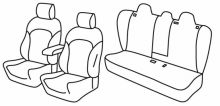 presvlake za sjedala za Tesla Model 3, 2023> - 5 vrata