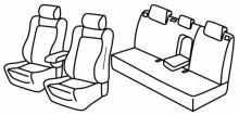 presvlake za sjedala za Toyota Auris, 2015> - facelift 2015, Hybrid - 5 vrata