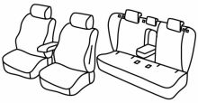 presvlake za sjedala za Toyota Avensis, 2015> - Station Wagon - 5 vrata