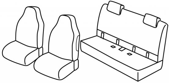 presvlake za sjedala odgovaraju za Toyota Aygo, 2014>