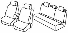 presvlake za sjedala za Toyota C-HR / C-ULT, 2017> - 5 vrata