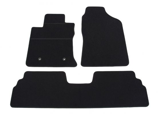 interior textile mats compatible for Toyota Corolla Verso, 2004>2009, 2 rows