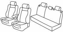 presvlake za sjedala za Toyota Corolla, 1997>2002 - E110