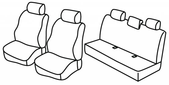 seat covers compatible for Toyota Corolla, 1997>2002