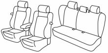 seat covers for Toyota Corolla, 2002>2007 - 3 door