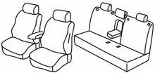 presvlake za sjedala za Toyota Corolla, 2017> - Sedan - 4 vrata