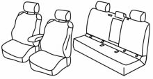 seat covers for Toyota Corolla, 2019> - Hybrid - 4 door
