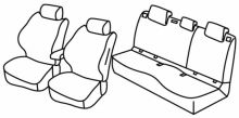 presvlake za sjedala za Toyota Corolla, 2019> - Hybrid - 5 vrata