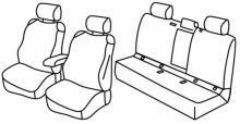 presvlake za sjedala za Toyota Corolla, 2019> - Sedan - 4 vrata