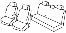 presvlake za sjedala za Toyota Hilux, 2015>2018, 2018>2020 - 4 vrata