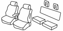 presvlake za sjedala za Toyota Hilux, 2015>2018 - 4 vrata