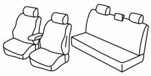 presvlake za sjedala za Toyota Hilux, 2020> - 4 vrata