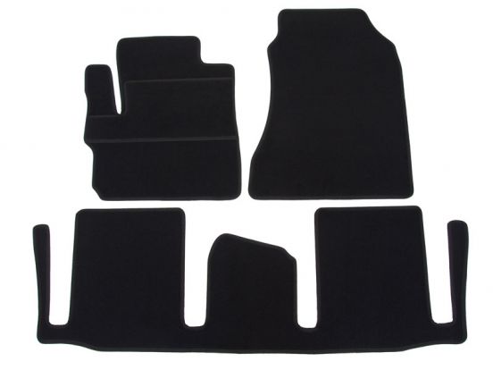 interior textile mats compatible for Toyota IQ, 2008>2015 (2nd row in one piece)