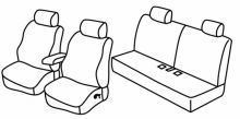 presvlake za sjedala za Toyota Land Cruiser, 1997>2001 - 3 vrata