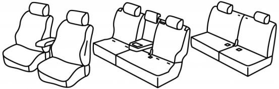 presvlake za sjedala odgovaraju za Toyota Land Cruiser, 2013>2015, 2015> - 5 vrata
