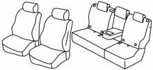 presvlake za sjedala za Toyota Land Cruiser, 2017> - 5 vrata